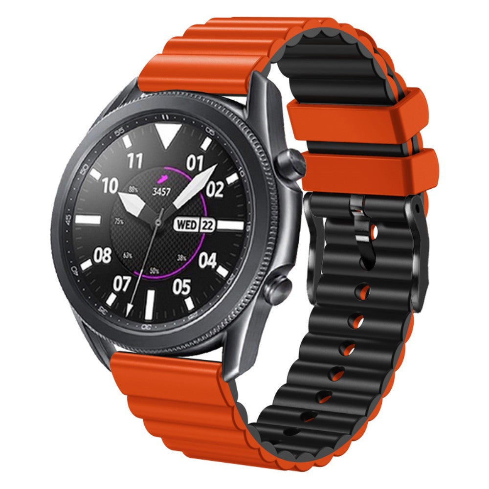Super Fantastisk Metal Og Silikone Universal Rem passer til Smartwatch - Orange#serie_3