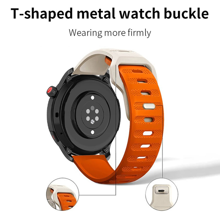 Cool Silikone Universal Rem passer til Smartwatch - Orange#serie_1