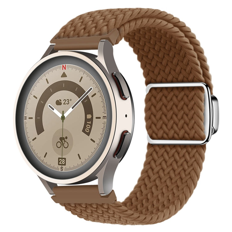 Vildt Godt Metal Og Nylon Universal Rem passer til Smartwatch - Brun#serie_1