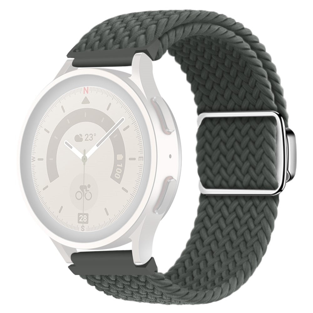 20mm Universal nylon strap with magnetic buckle - Space  Grey#serie_8