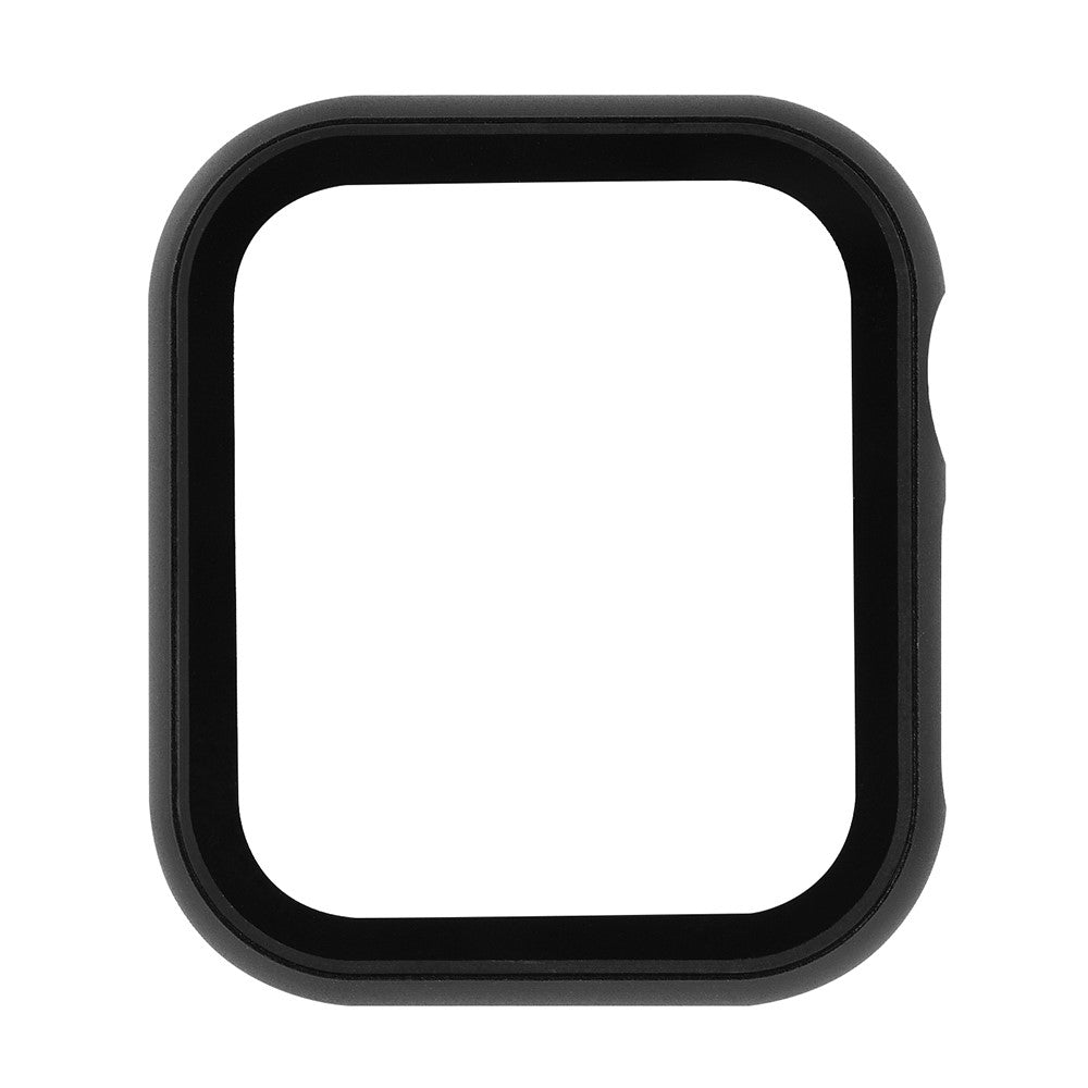 Meget Fed Universal Cover med Skærmbeskytter i Metal og Hærdet Glas passer til Apple Watch Series 8 (41mm) / Apple Watch Series 7 41mm - Sort#serie_1
