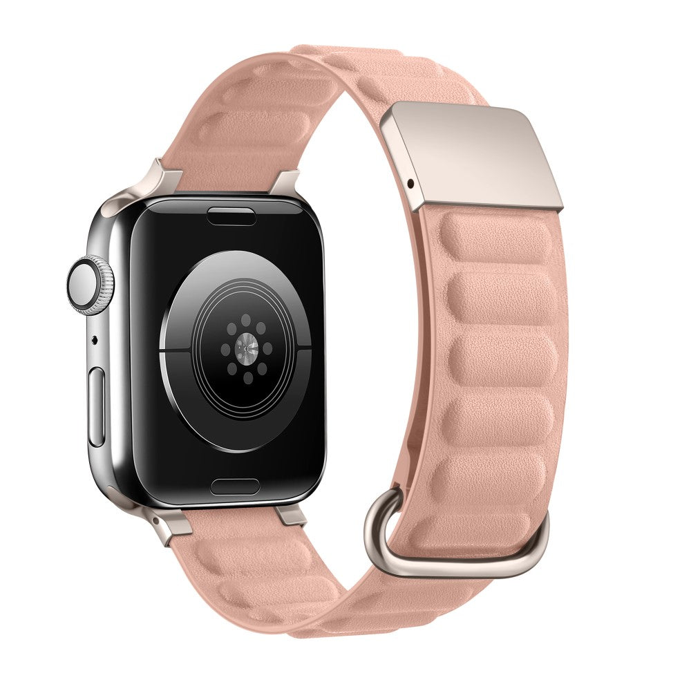 Super Fantastisk Ægte Læder Universal Rem passer til Apple Smartwatch - Pink#serie_7