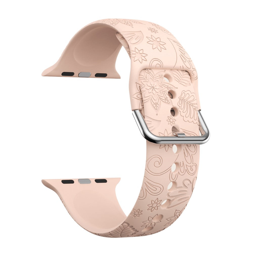 Helt Vildt Smuk Silikone Universal Rem passer til Apple Smartwatch - Pink#serie_1
