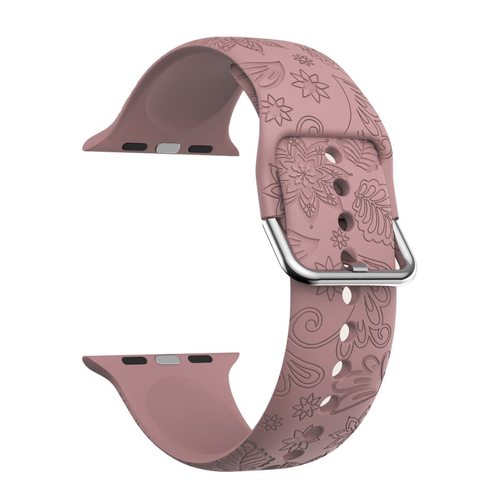 Helt Vildt Smuk Silikone Universal Rem passer til Apple Smartwatch - Brun#serie_2