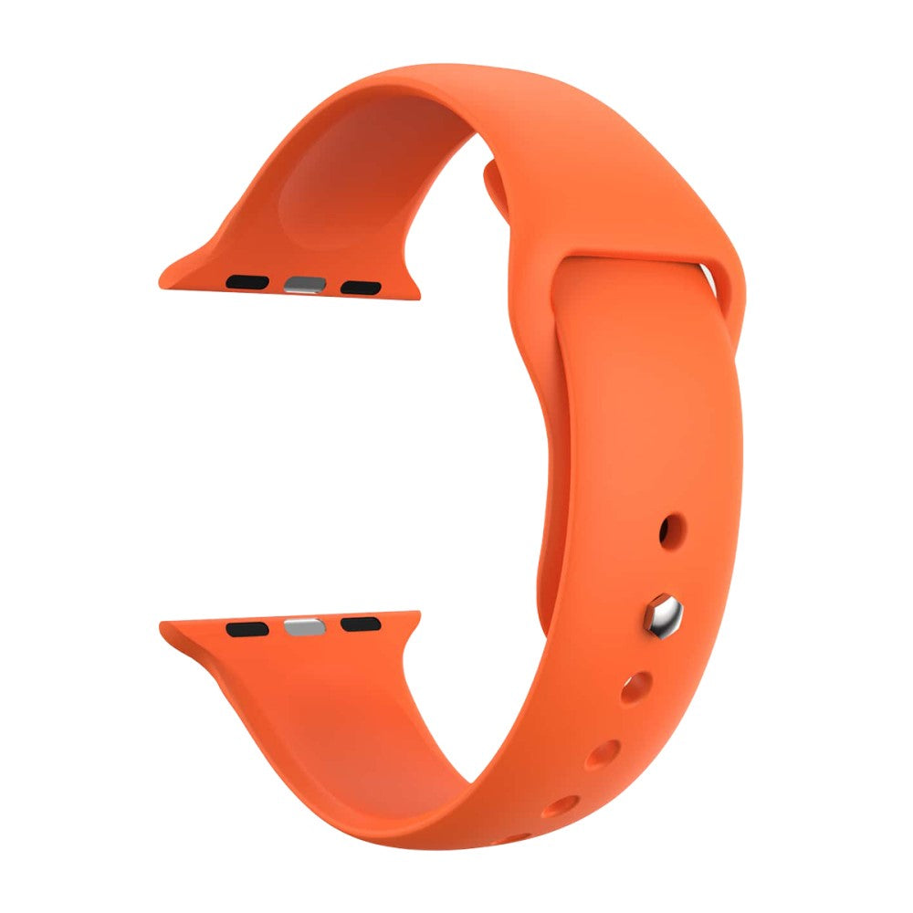 Vildt Fantastisk Silikone Universal Rem passer til Apple Smartwatch - Orange#serie_2