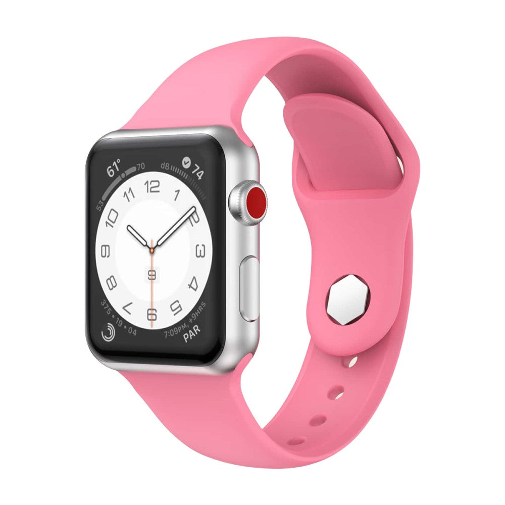 Vildt Fantastisk Silikone Universal Rem passer til Apple Smartwatch - Pink#serie_4