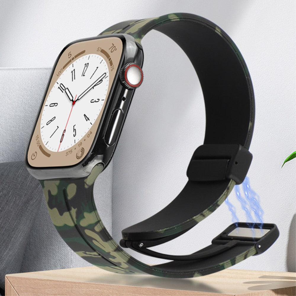 Super Elegant Silikone Universal Rem passer til Apple Smartwatch - Rød#serie_2