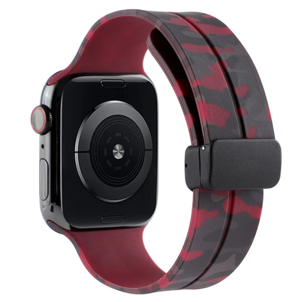 Super Elegant Silikone Universal Rem passer til Apple Smartwatch - Rød#serie_4