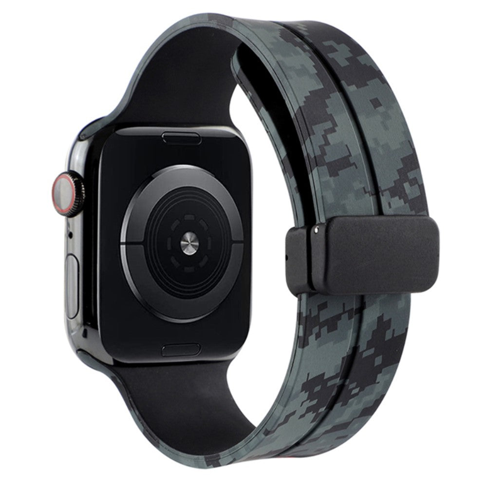 Super Elegant Silikone Universal Rem passer til Apple Smartwatch - Sort#serie_5