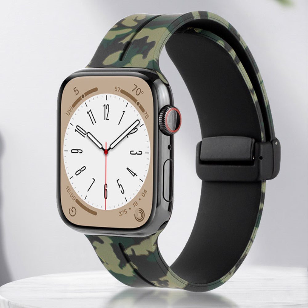 Super Elegant Silikone Universal Rem passer til Apple Smartwatch - Gul#serie_6