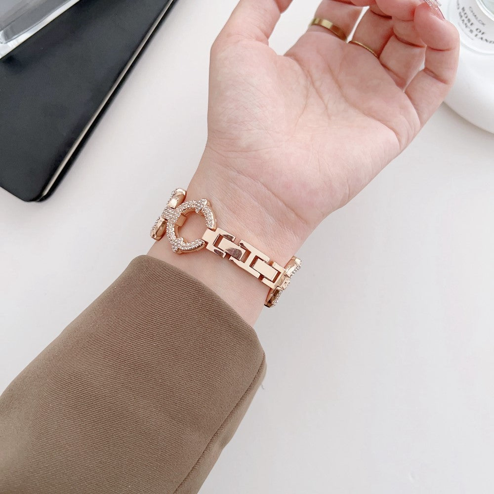 Mega Elegant Metal Universal Rem passer til Apple Smartwatch - Pink#serie_1