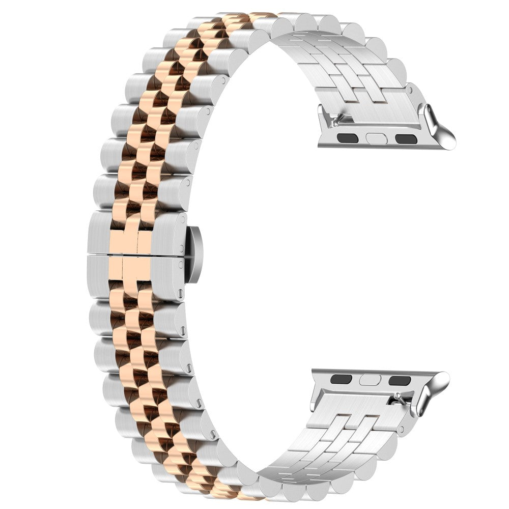 Meget Hårdfør Metal Universal Rem passer til Apple Smartwatch - Pink#serie_8