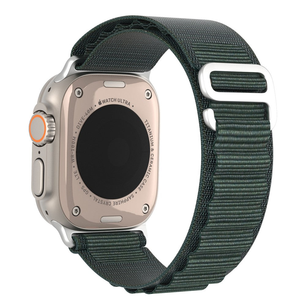 Vildt Fed Metal Og Nylon Universal Rem passer til Apple Smartwatch - Grøn#serie_2