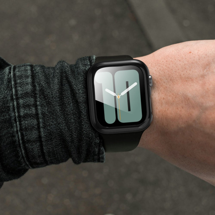 Mega Flot Universal Apple Cover med Skærmbeskytter i Plastik og Hærdet Glas - Sort#serie_13