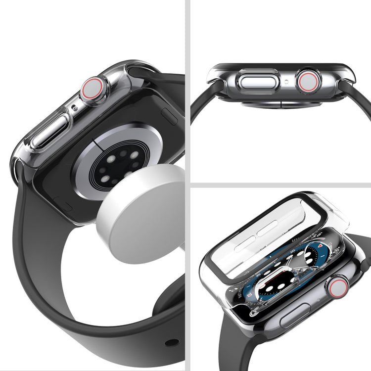 Mega Flot Universal Apple Cover med Skærmbeskytter i Plastik og Hærdet Glas - Gennemsigtig#serie_4