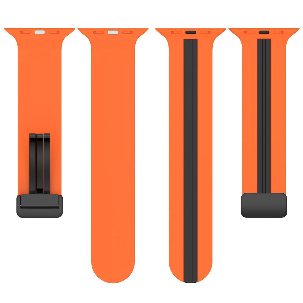 Helt Vildt Godt Silikone Universal Rem passer til Apple Smartwatch - Orange#serie_4