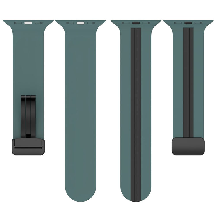 Helt Vildt Godt Silikone Universal Rem passer til Apple Smartwatch - Grøn#serie_6