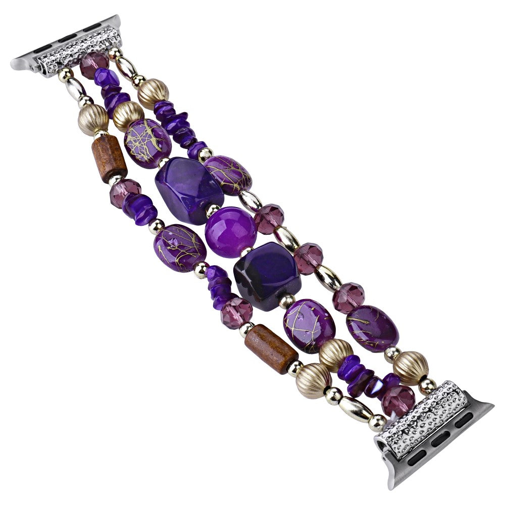 Helt Vildt Flot Plastik Universal Rem passer til Apple Smartwatch - Lilla#serie_5