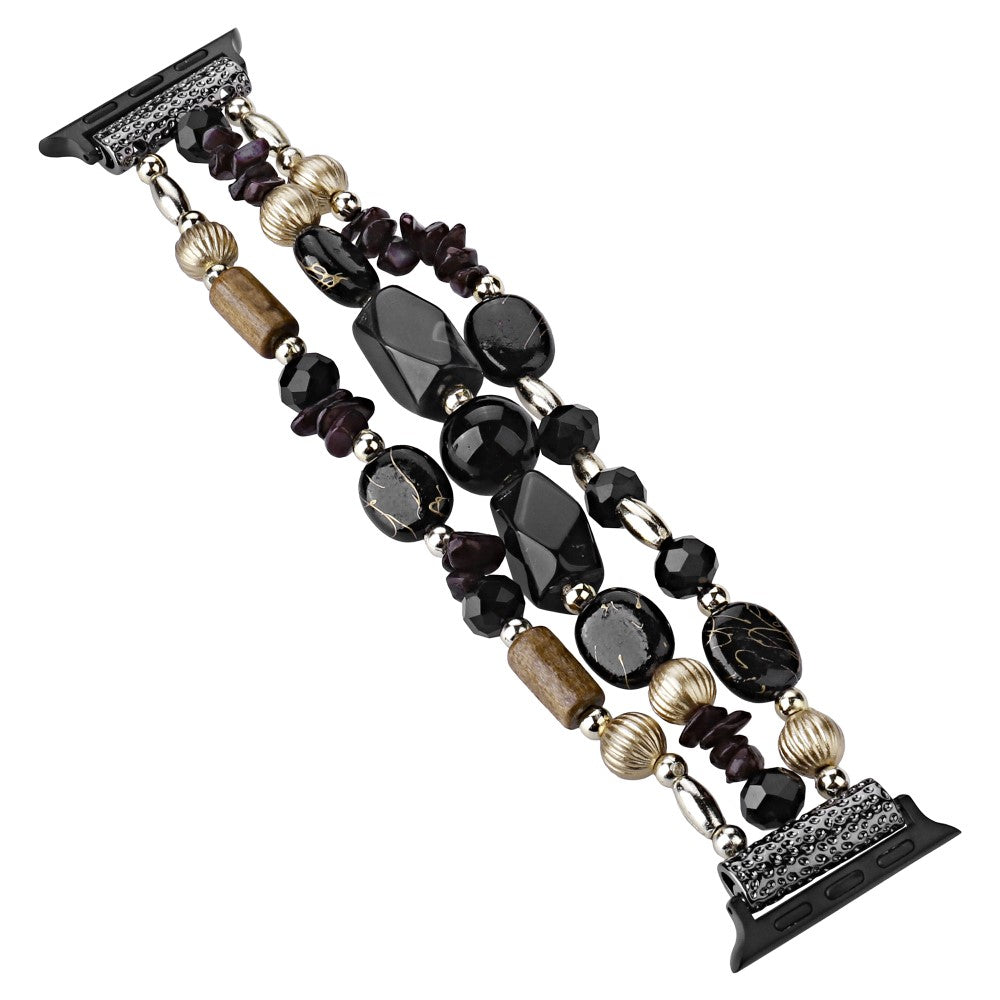 Helt Vildt Flot Plastik Universal Rem passer til Apple Smartwatch - Sort#serie_8