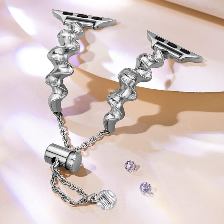 Vildt Hårdfør Metal Universal Rem passer til Apple Smartwatch - Sølv#serie_3