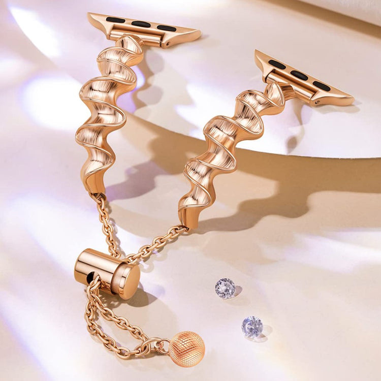 Vildt Hårdfør Metal Universal Rem passer til Apple Smartwatch - Guld#serie_4