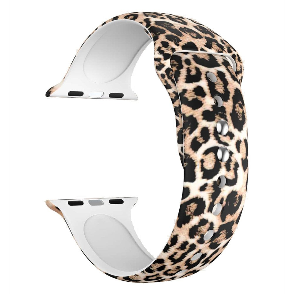 Cool Silikone Universal Rem passer til Apple Smartwatch - Størrelse: S - Brun#serie_5