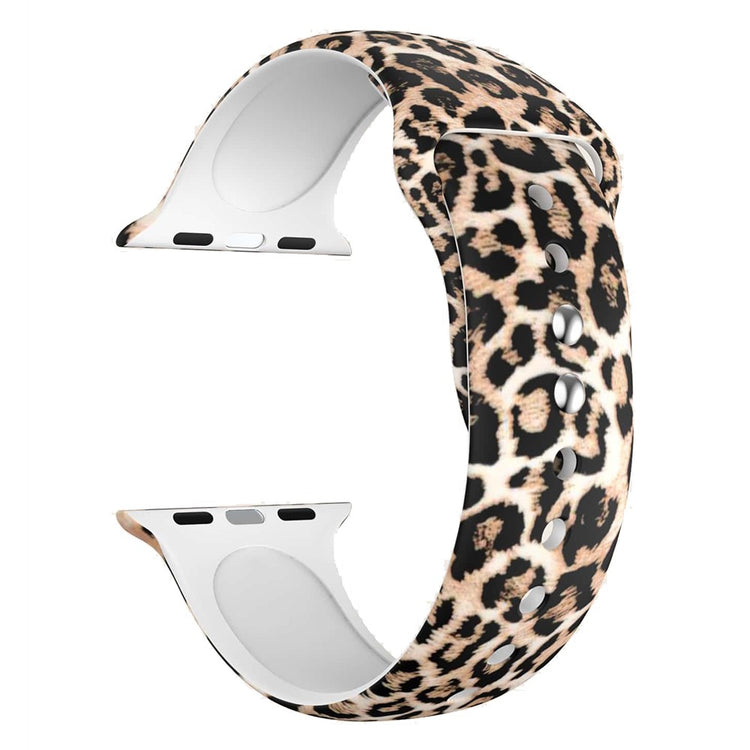 Cool Silikone Universal Rem passer til Apple Smartwatch - Størrelse: S - Brun#serie_5