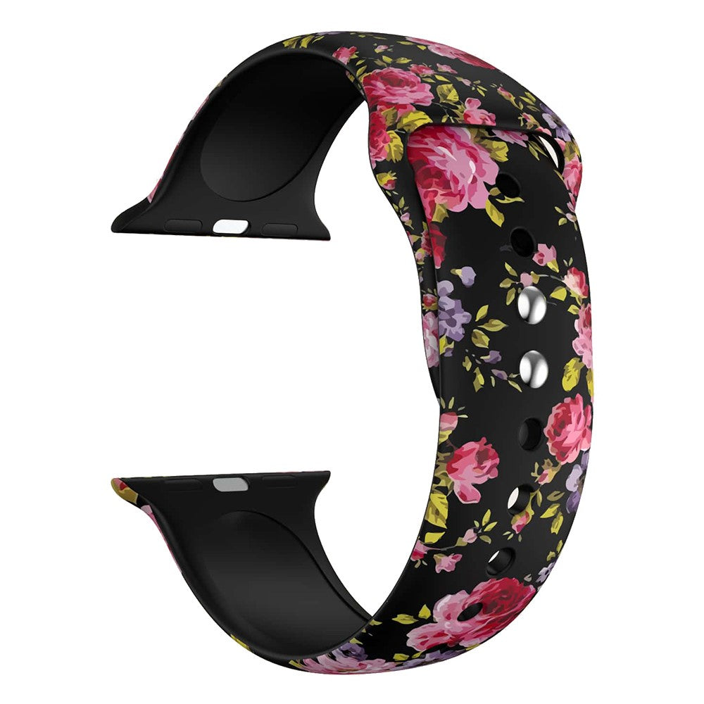 Supercool Silikone Universal Rem passer til Apple Smartwatch - Størrelse: M - Pink#serie_2