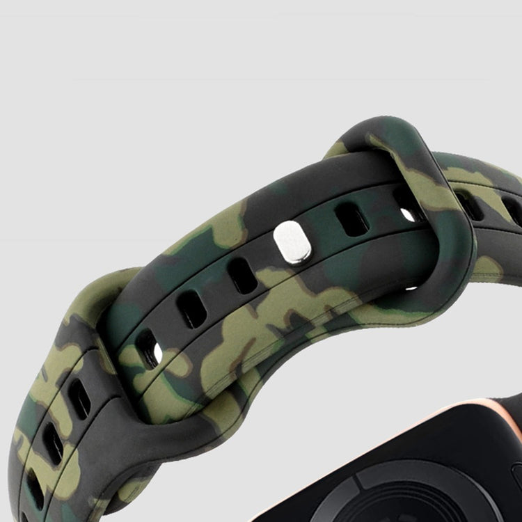 Mega Slidstærk Silikone Universal Rem passer til Apple Smartwatch - Gul#serie_4