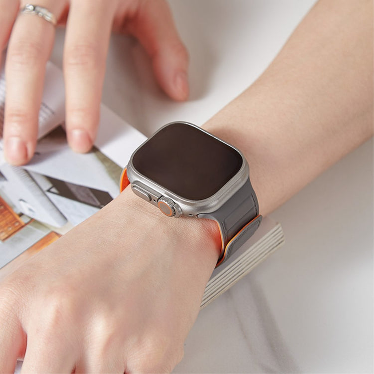 Super Sejt Silikone Universal Rem passer til Apple Smartwatch - Orange#serie_14