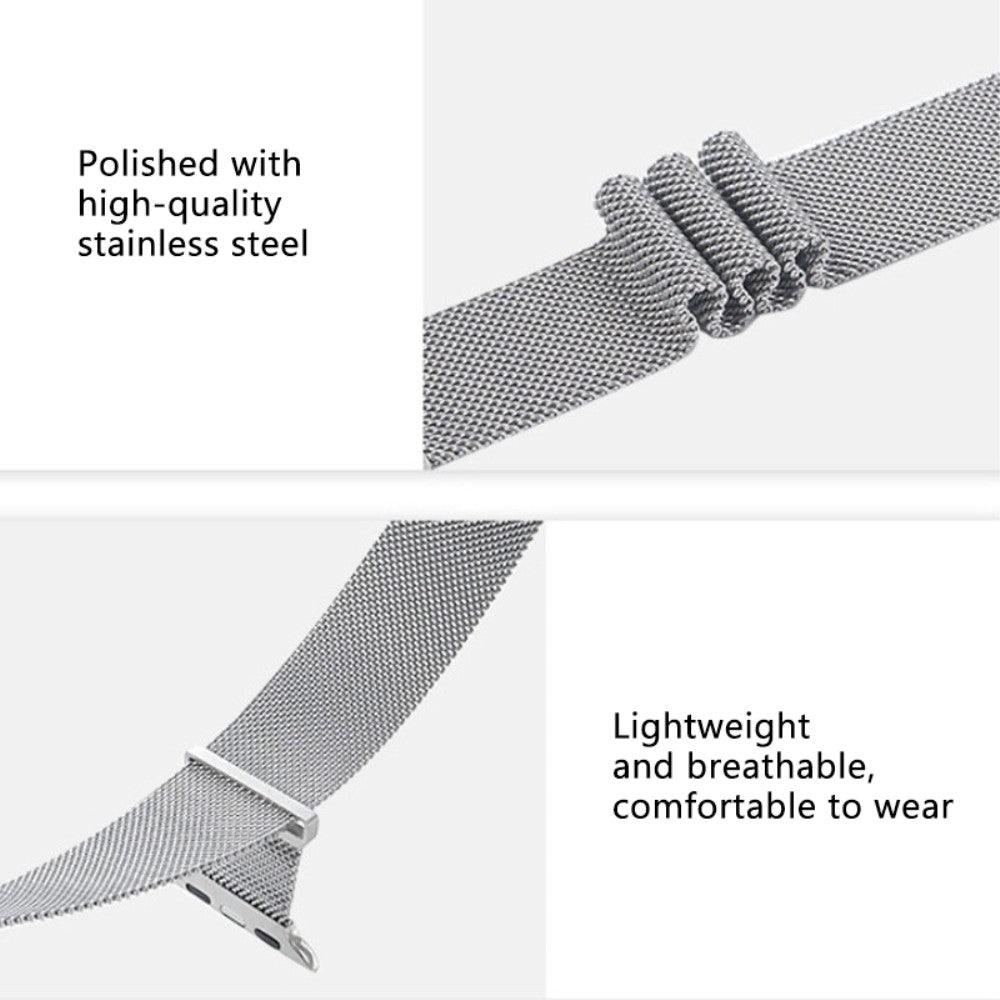 Kønt Metal Universal Rem passer til Apple Smartwatch - Pink#serie_2