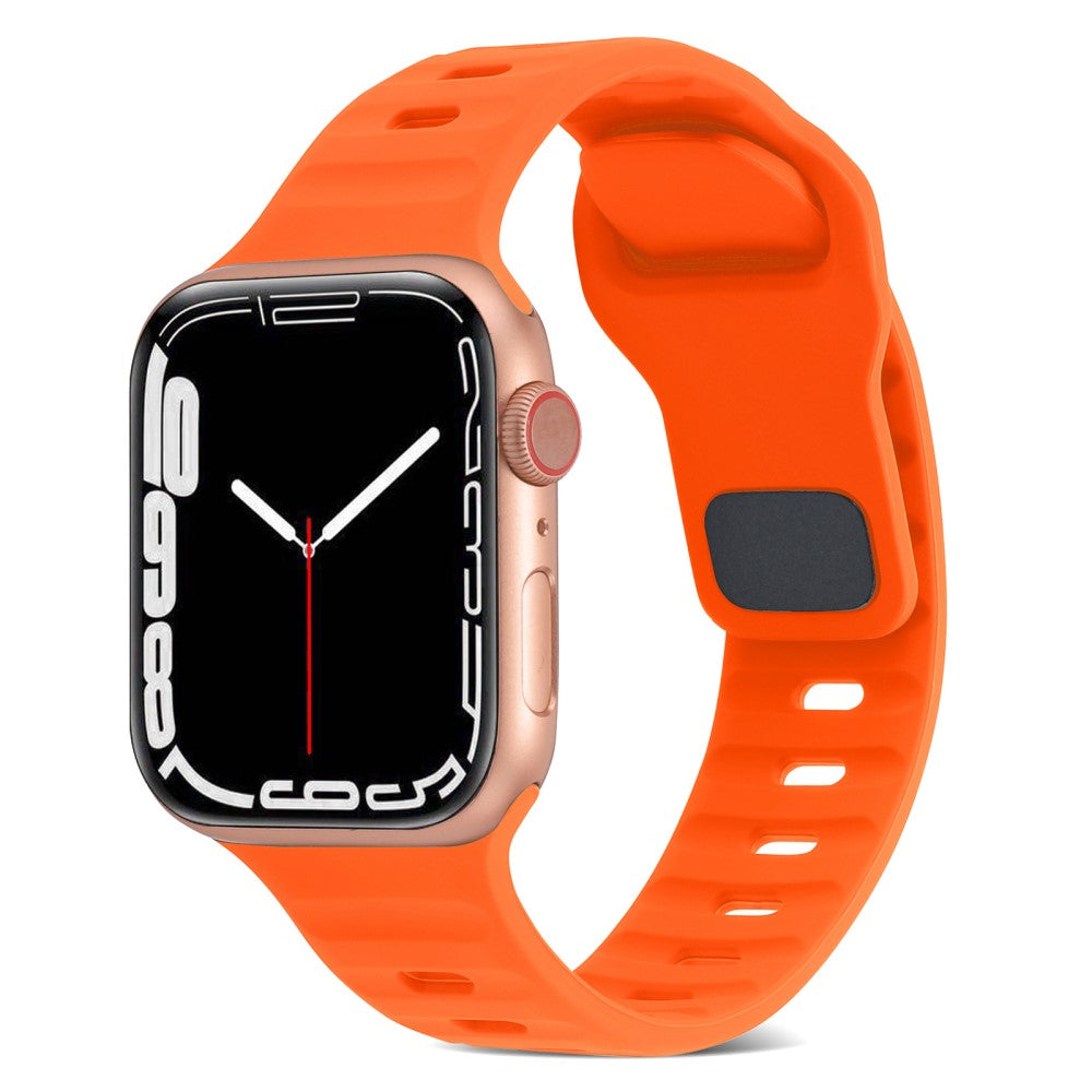 Mega Fantastisk Silikone Universal Rem passer til Apple Smartwatch - Orange#serie_3