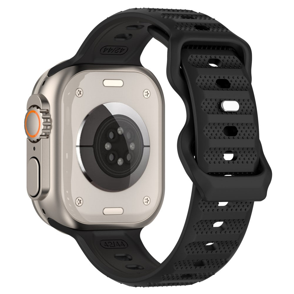 Eminent Metal Og Silikone Universal Rem passer til Apple Smartwatch - Sort#serie_1