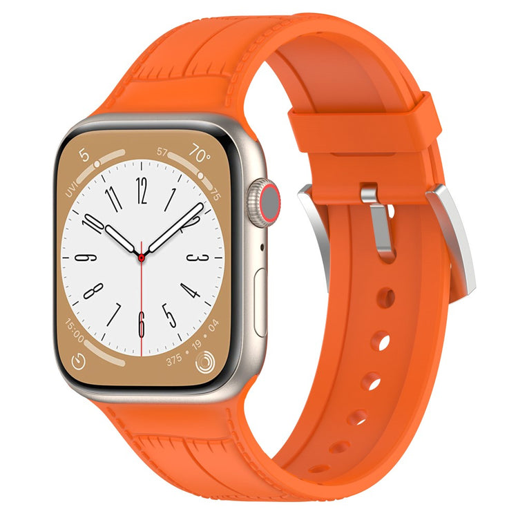 Yndigt Metal Og Silikone Universal Rem passer til Apple Smartwatch - Orange#serie_2