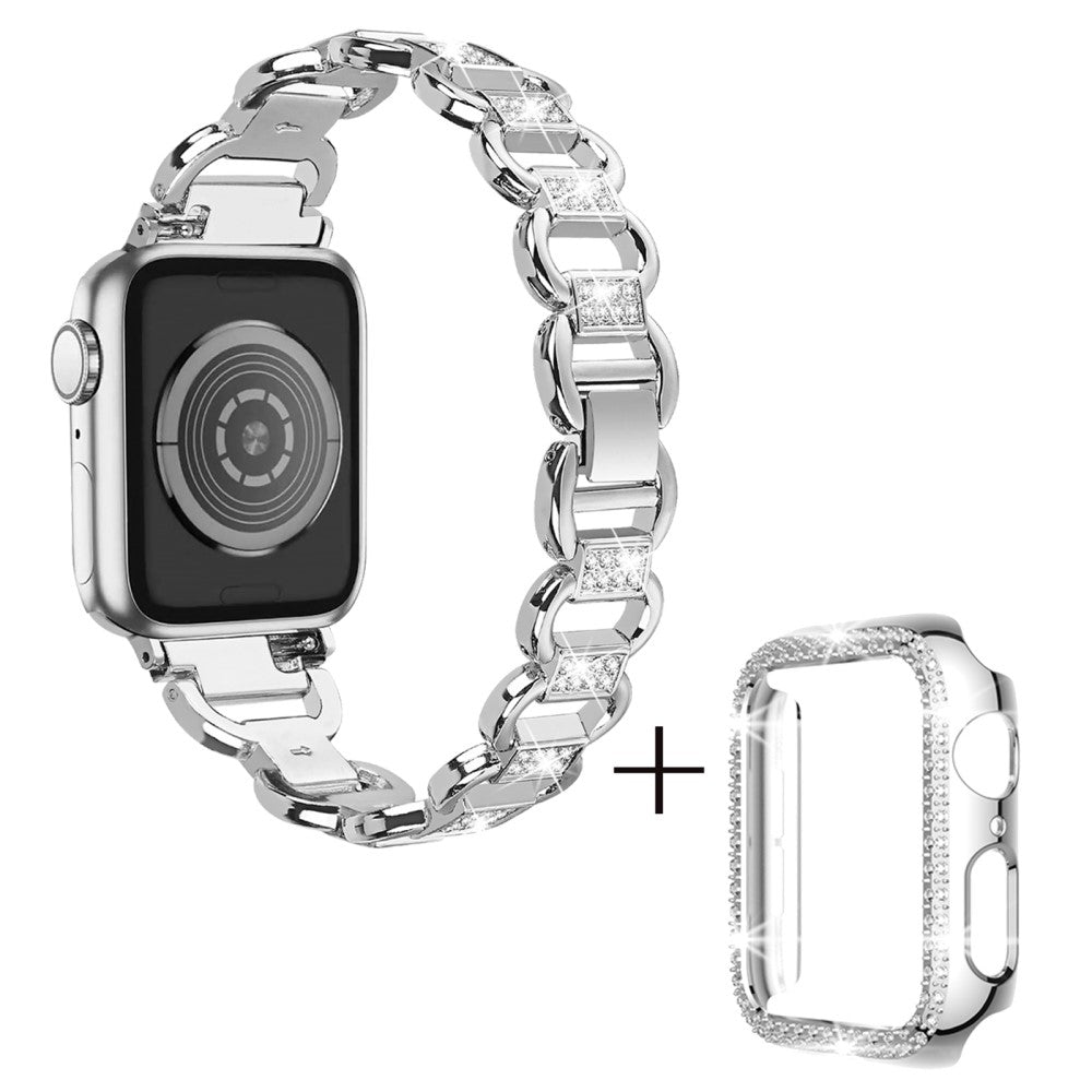 Metal Cover passer til Apple Smartwatch - Sølv#serie_1
