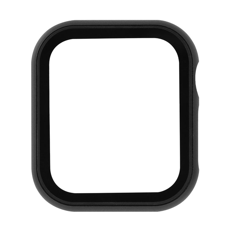 Mega Fed Universal Cover med Skærmbeskytter i Metal og Hærdet Glas passer til Apple Smartwatch - Sort#serie_1