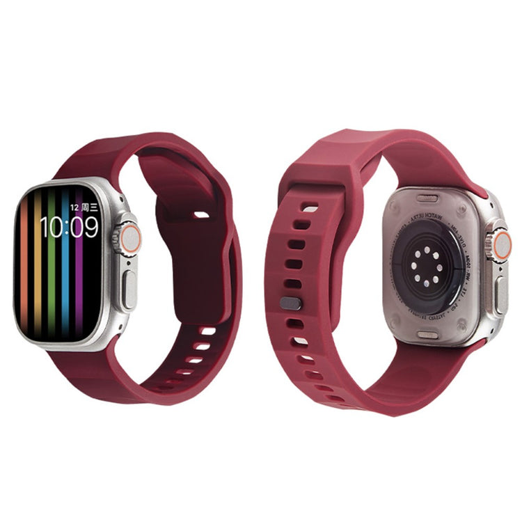 Mega Elegant Silikone Universal Rem passer til Apple Smartwatch - Gul#serie_9
