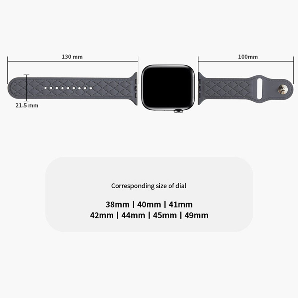 Apple Watch Series 9 41mm textured silicone strap - Grey#serie_1