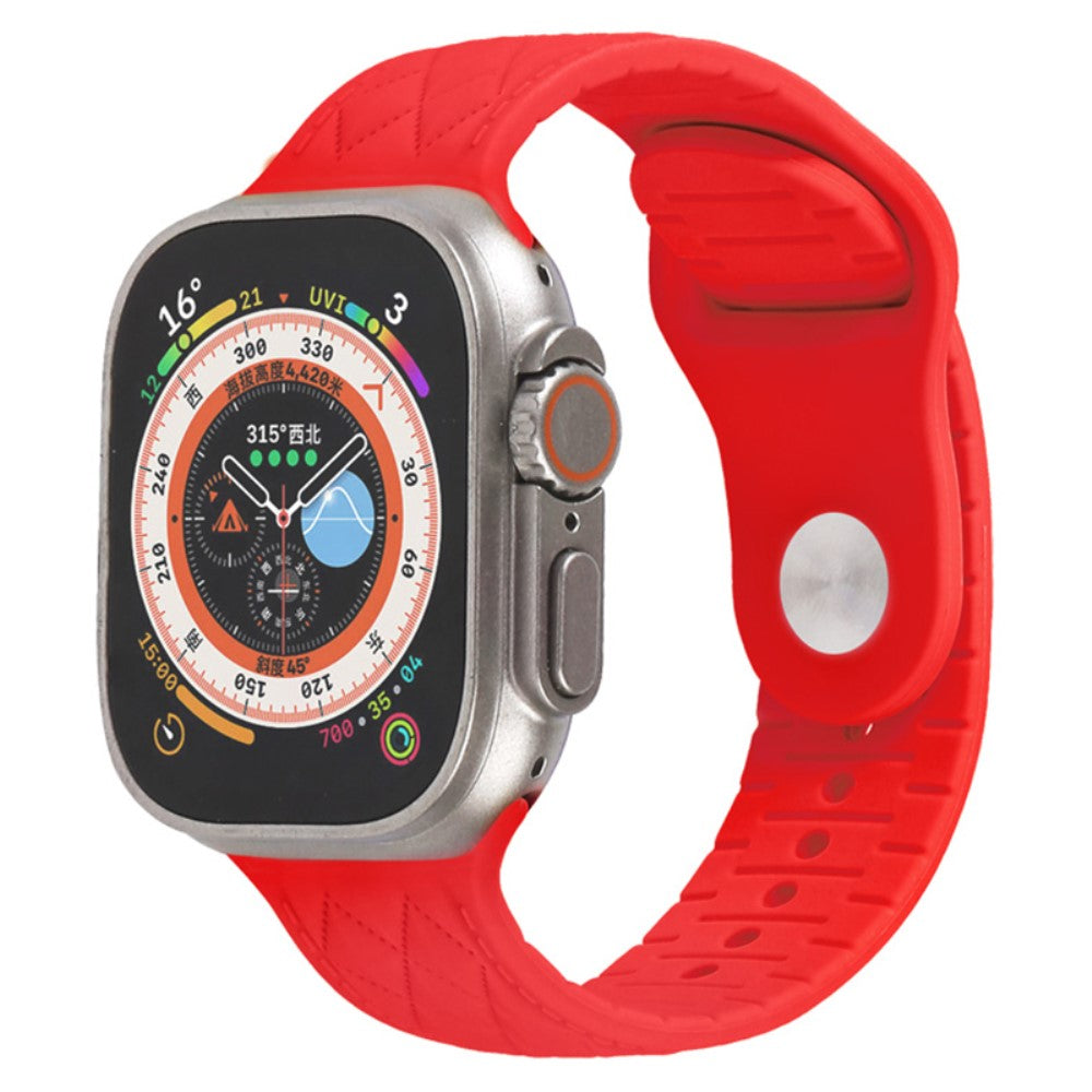 Fantastisk Silikone Universal Rem passer til Apple Smartwatch - Rød#serie_15