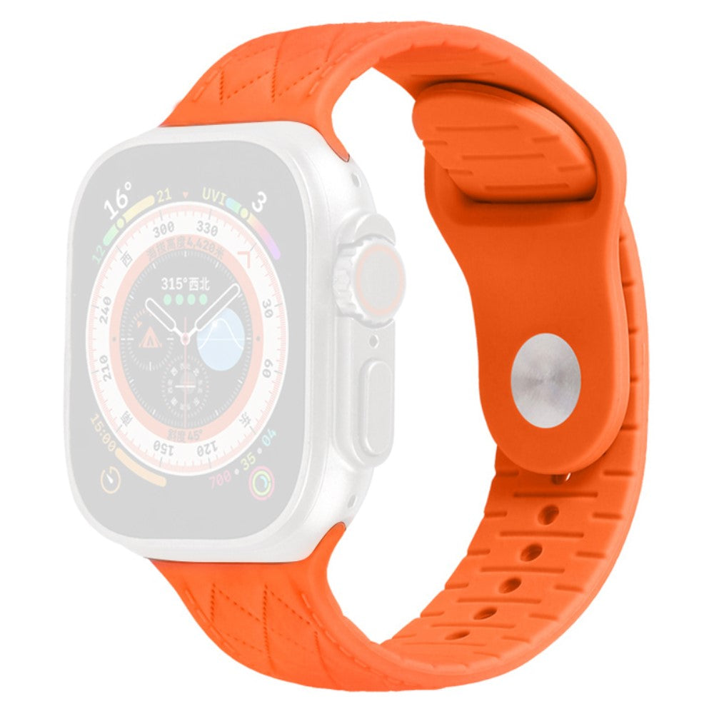 Apple Watch Series 9 41mm textured silicone strap - Orange#serie_2