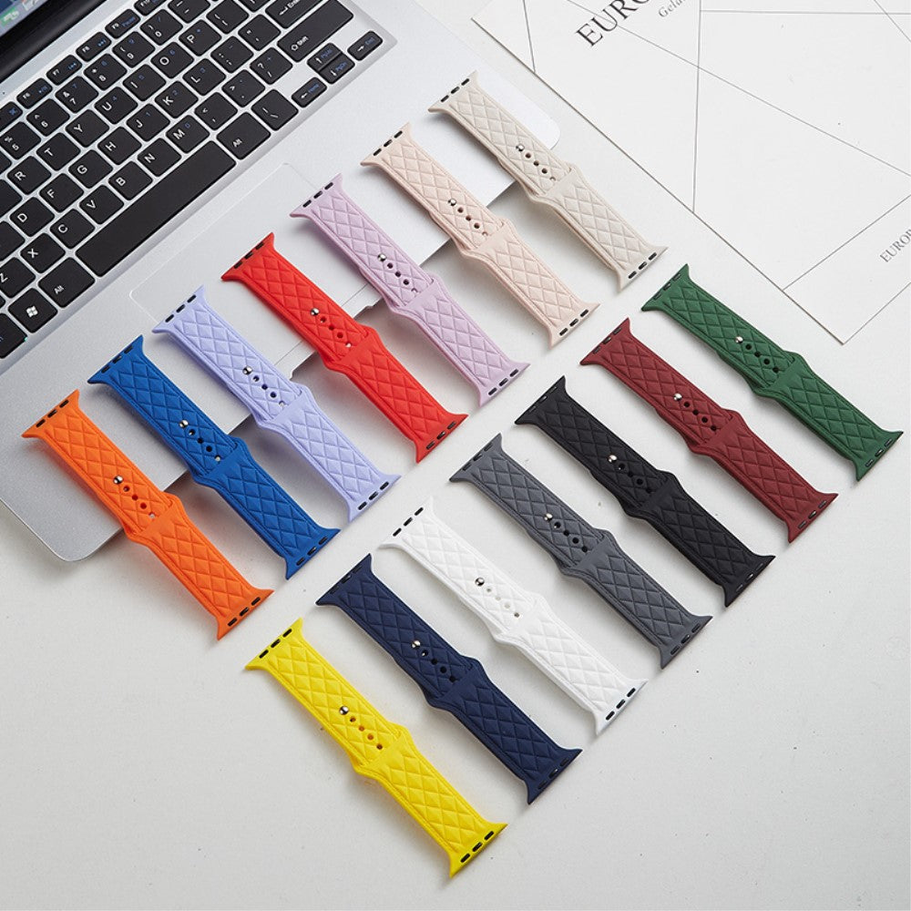 Fantastisk Silikone Universal Rem passer til Apple Smartwatch - Pink#serie_5