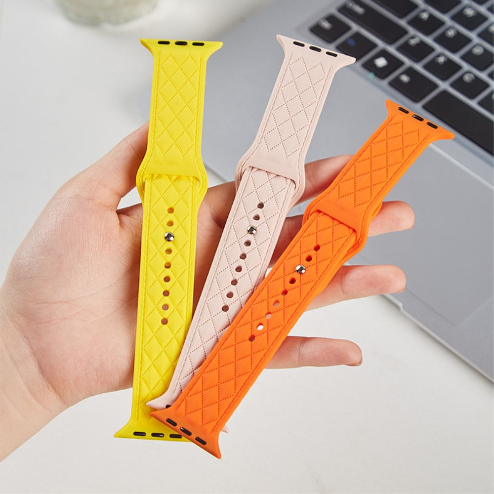 Fantastisk Silikone Universal Rem passer til Apple Smartwatch - Sort#serie_7