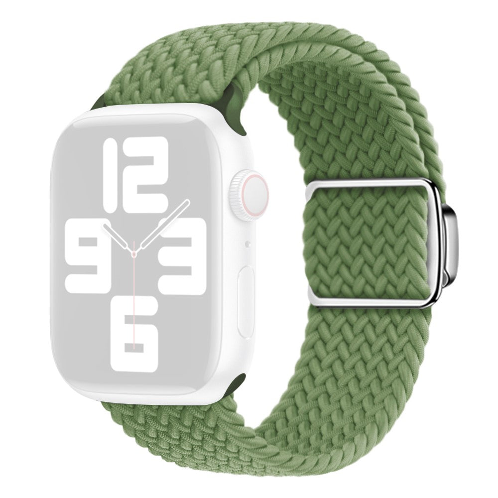 Apple Watch Series 9 41mm nylon braided strap - Green#serie_11
