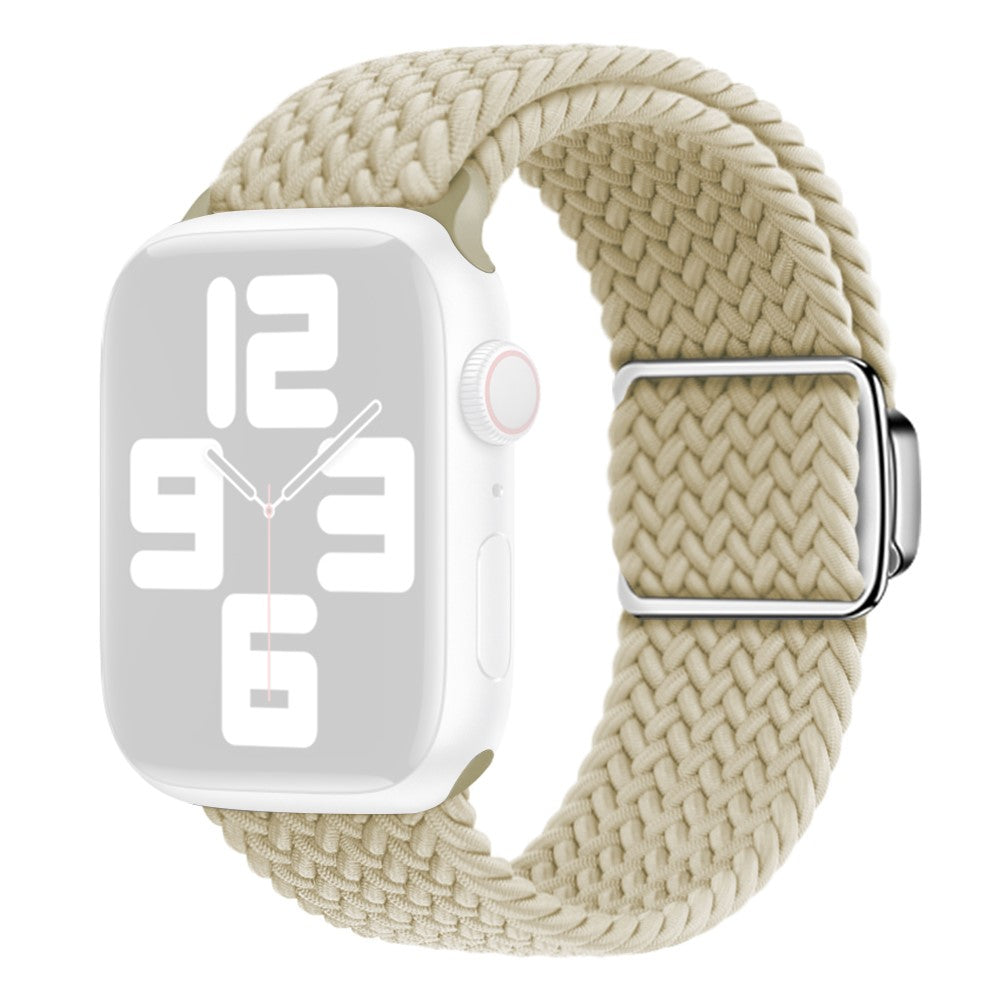 Apple Watch Series 9 41mm nylon braided strap - Starlight#serie_13