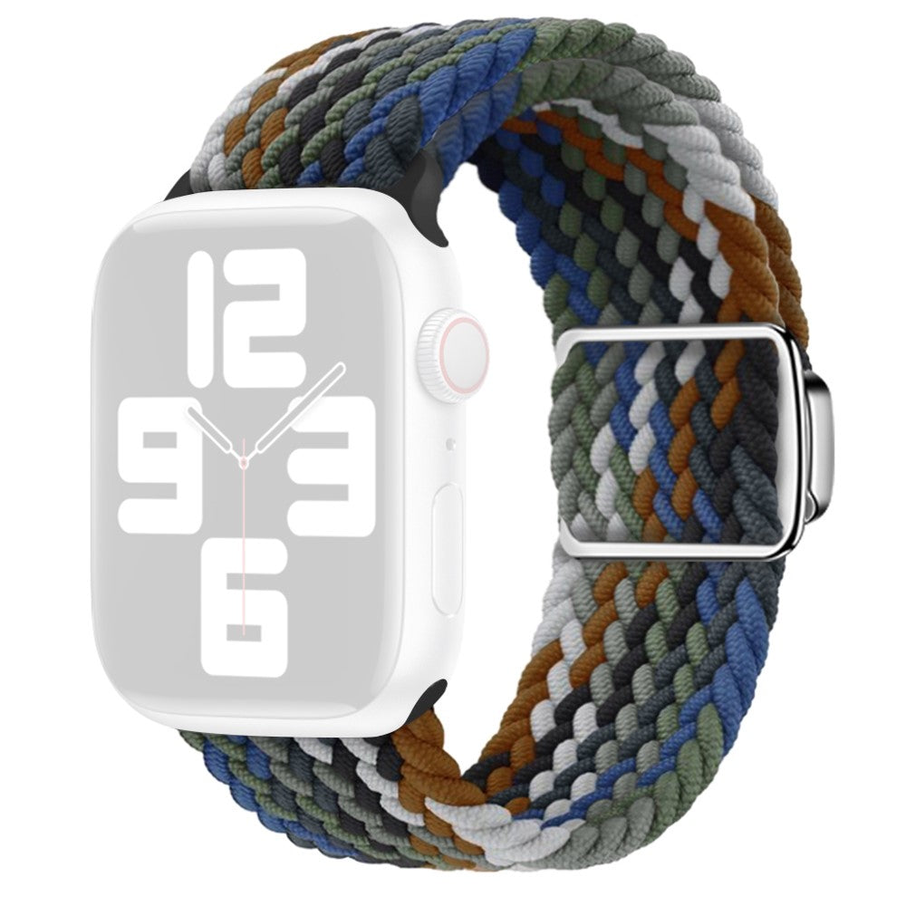 Apple Watch Series 9 41mm nylon braided strap - Jeans Colorful#serie_19