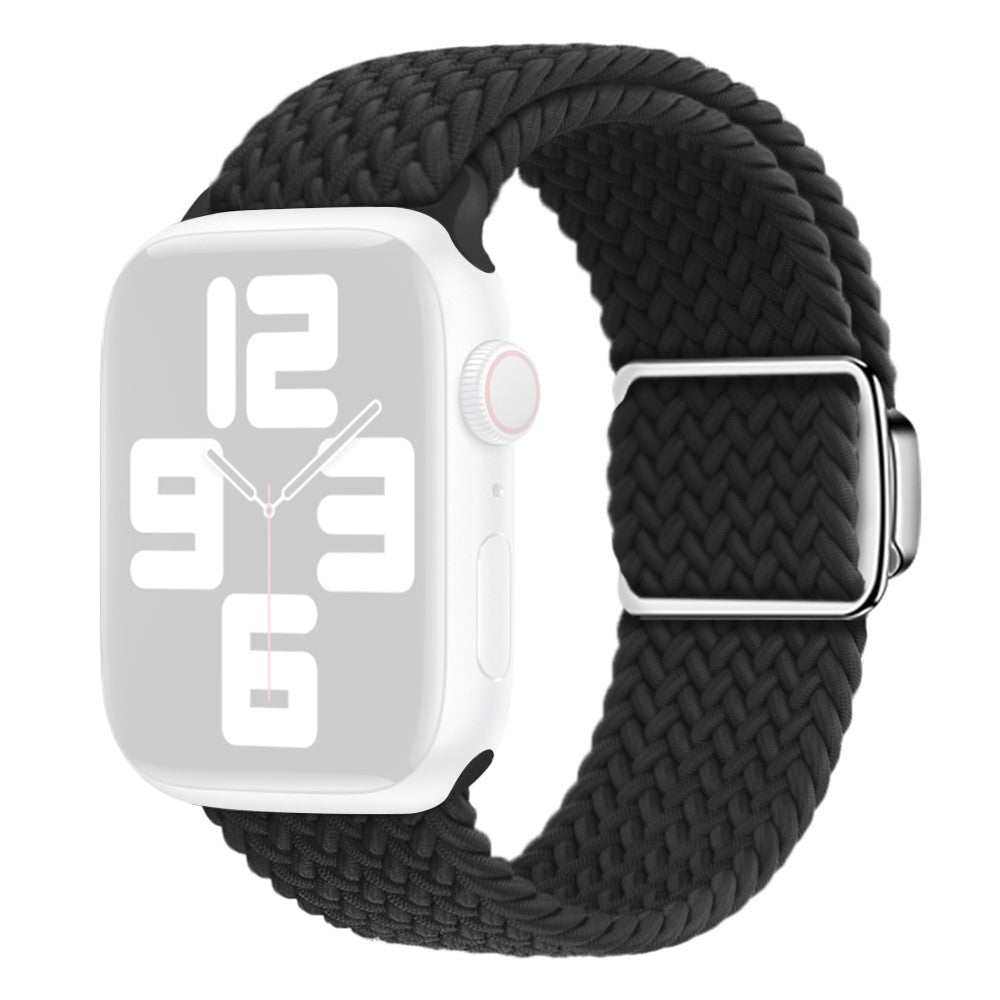 Apple Watch Series 9 41mm nylon braided strap - Black#serie_6