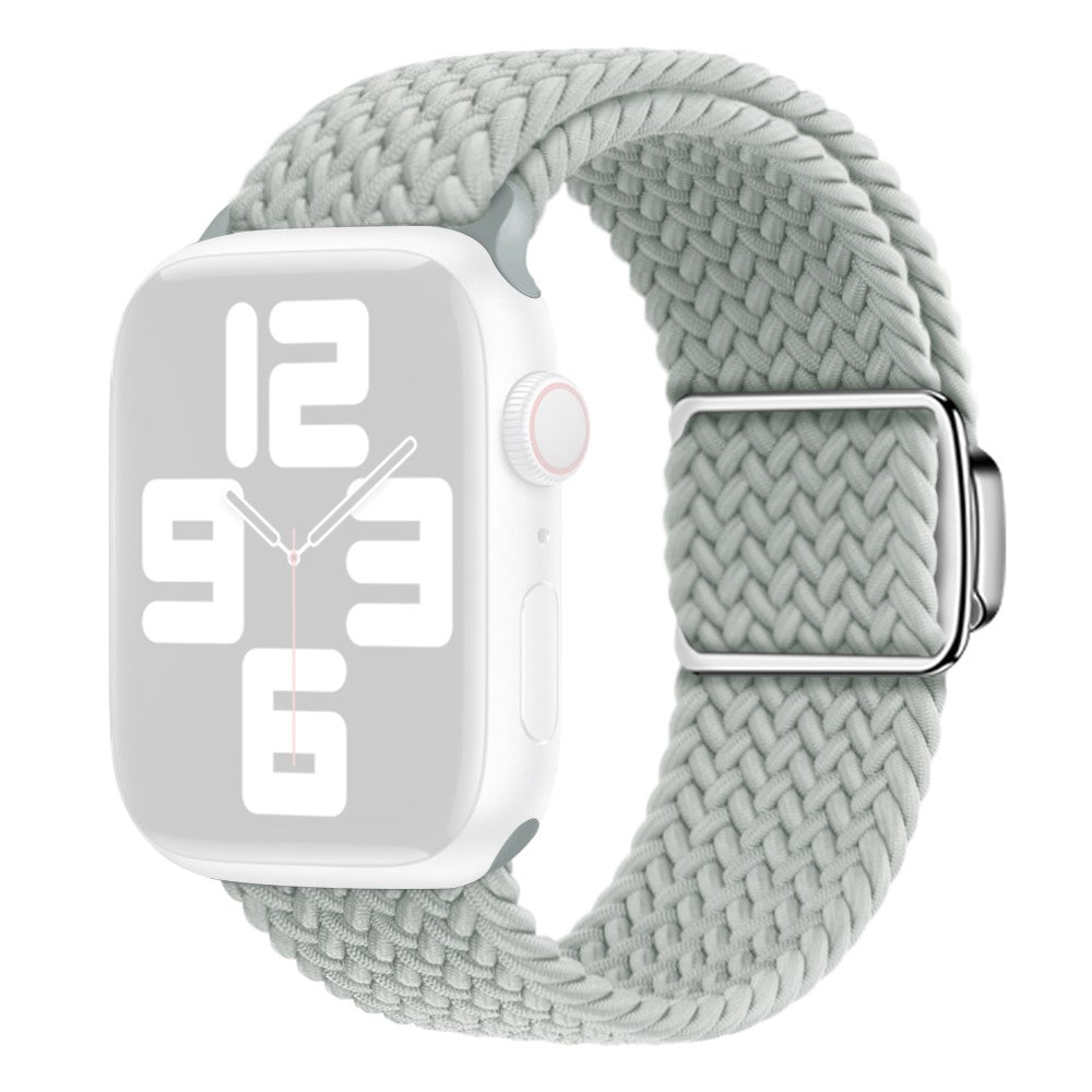 Apple Watch Series 9 41mm nylon braided strap - Light Grey#serie_8