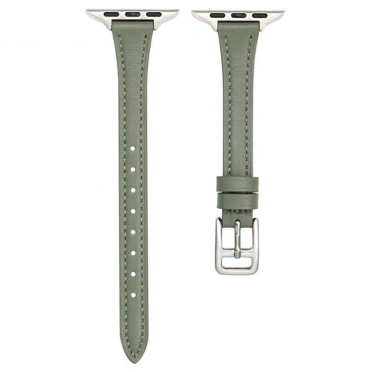 Apple Watch Series 9 41mm Genuine leather strap - Green#serie_7