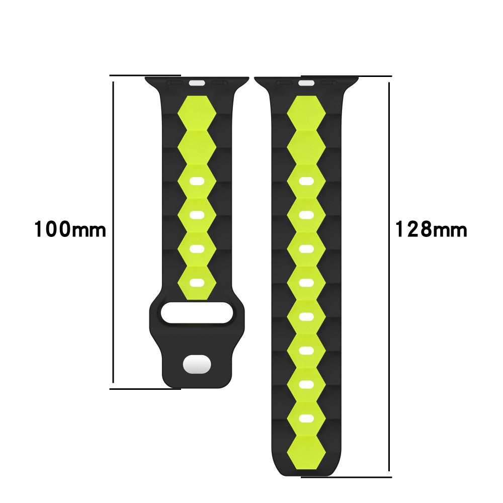 Smuk Silikone Universal Rem passer til Apple Smartwatch - Grøn#serie_1