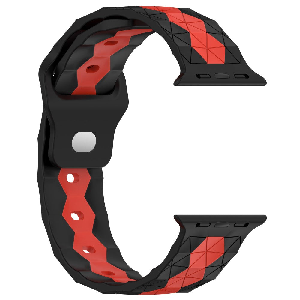 Smuk Silikone Universal Rem passer til Apple Smartwatch - Sort#serie_7